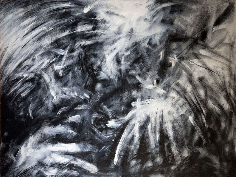 schwarz-weiss Mensch versteckt